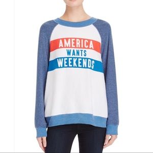 Wildfox | America Wants Weekends Sweatshirt